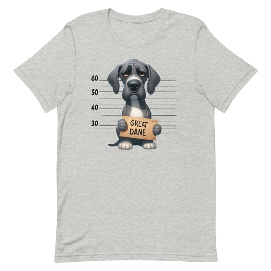 Mug Shot Great Dane Unisex t-shirt