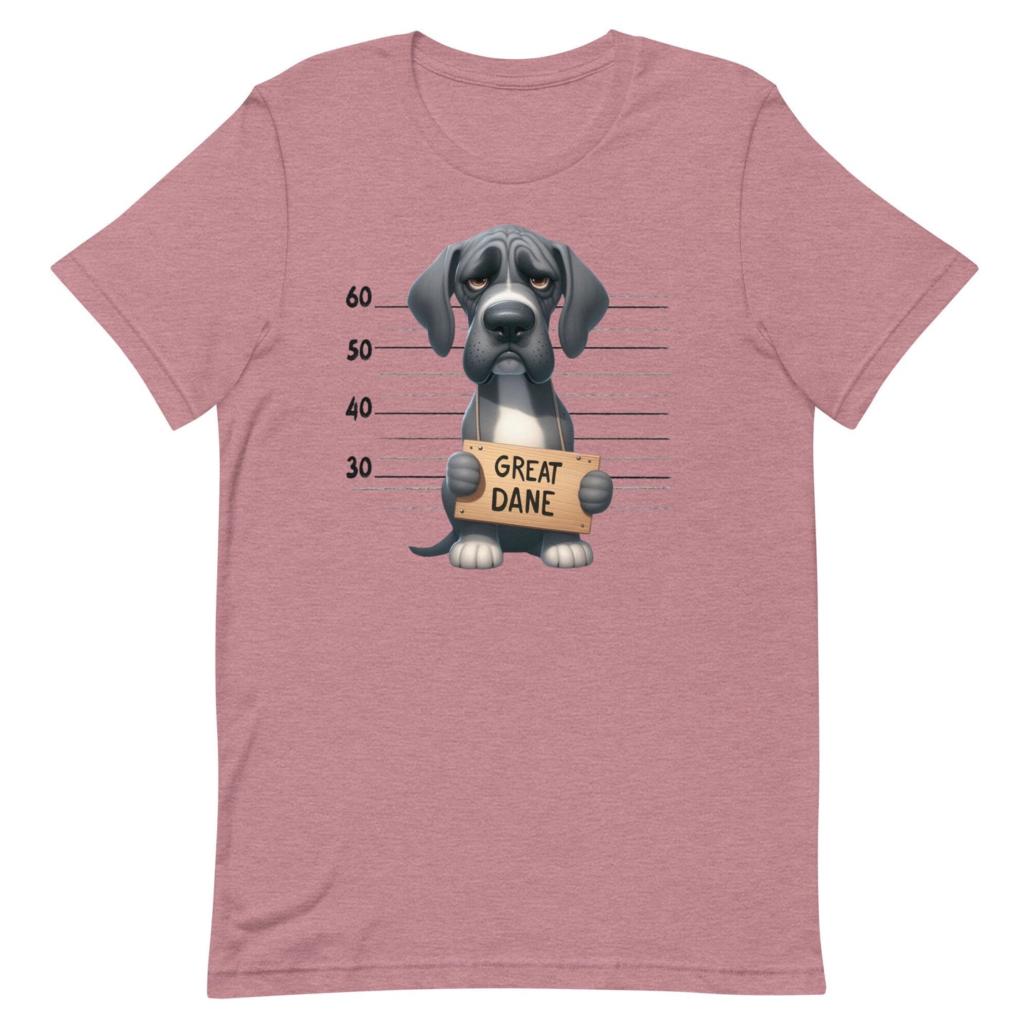 Mug Shot Great Dane Unisex t-shirt