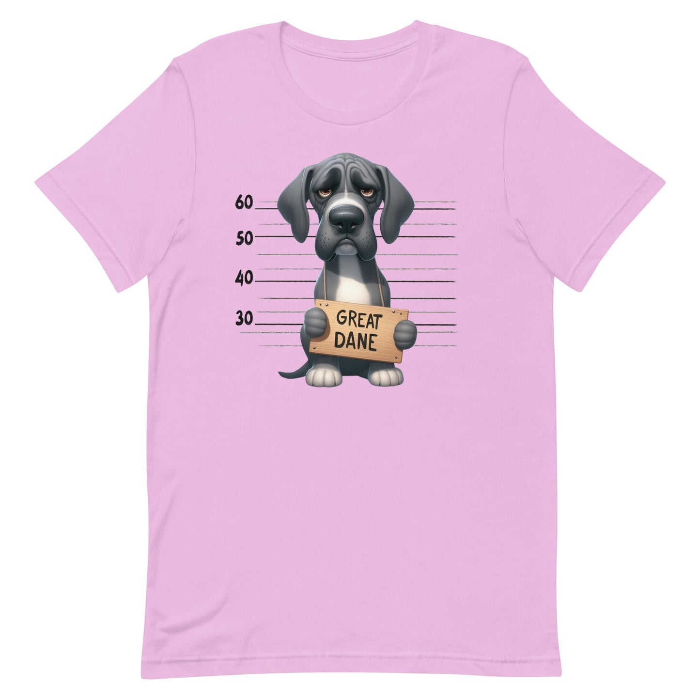 Mug Shot Great Dane Unisex t-shirt