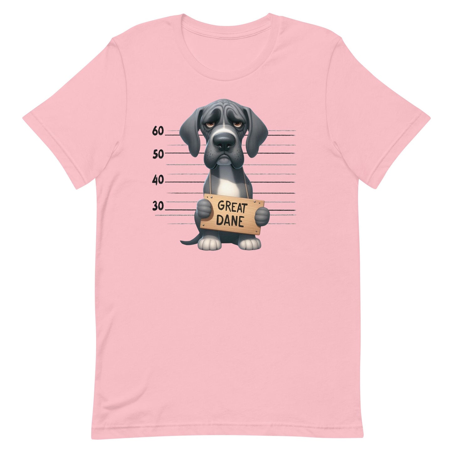 Mug Shot Great Dane Unisex t-shirt