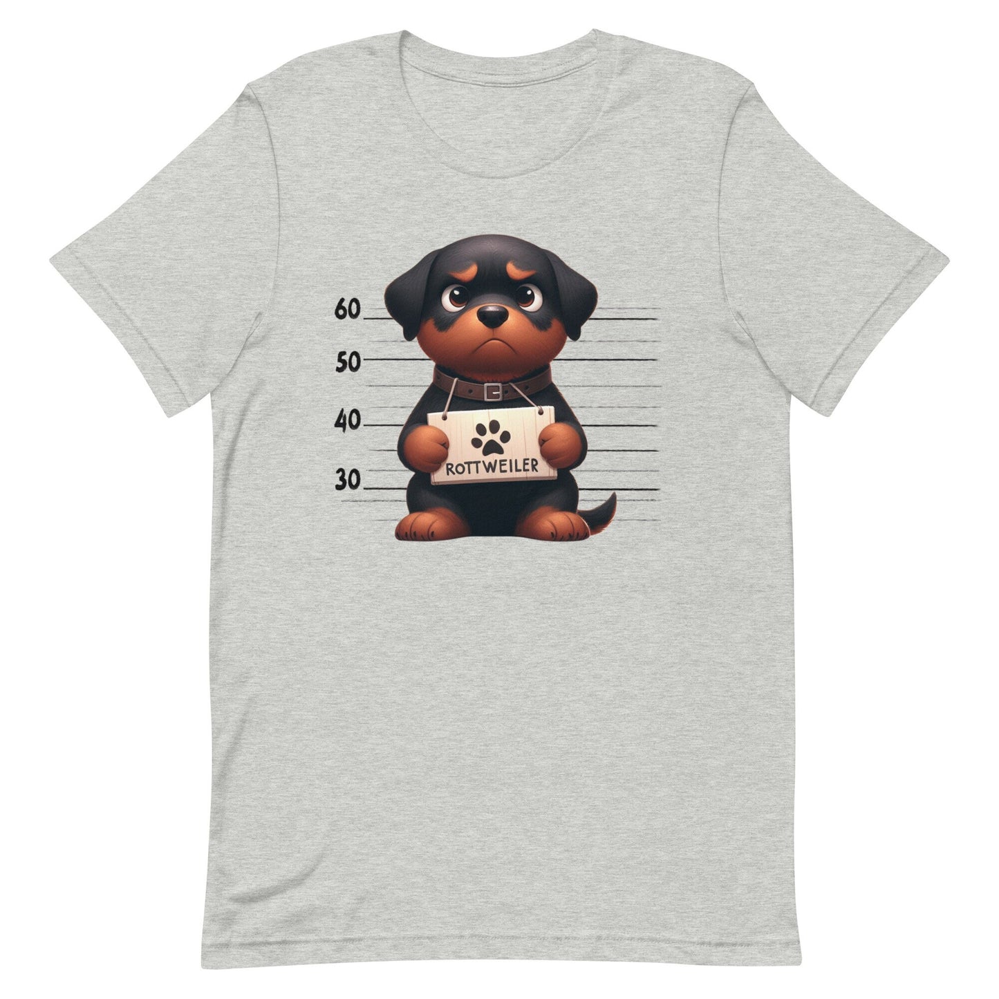 Mug Shot Rottweiler Unisex t-shirt