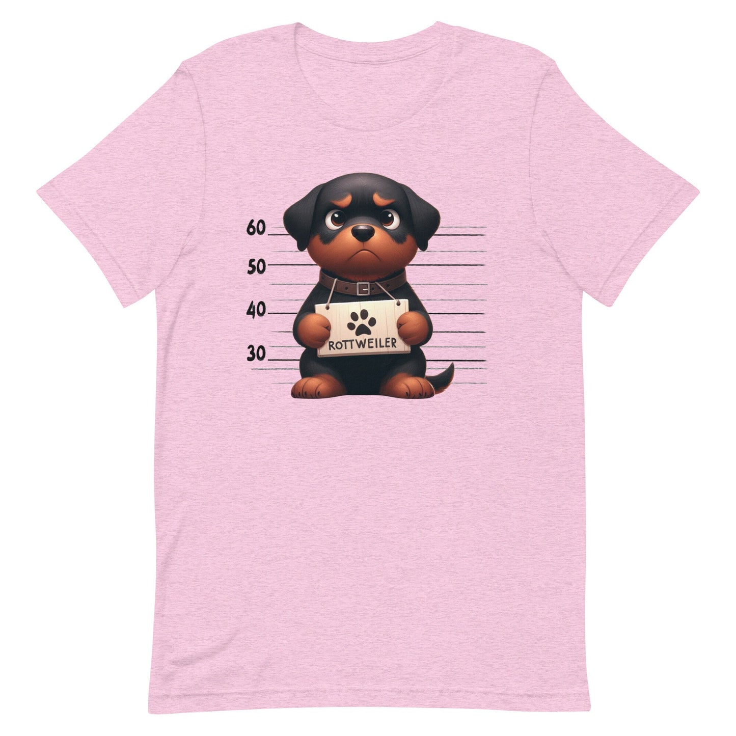 Mug Shot Rottweiler Unisex t-shirt