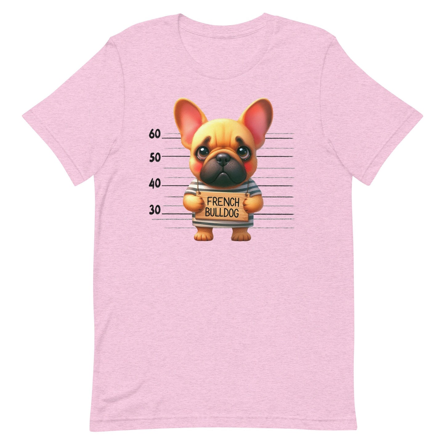 Mug Shot French Bulldog Unisex t-shirt
