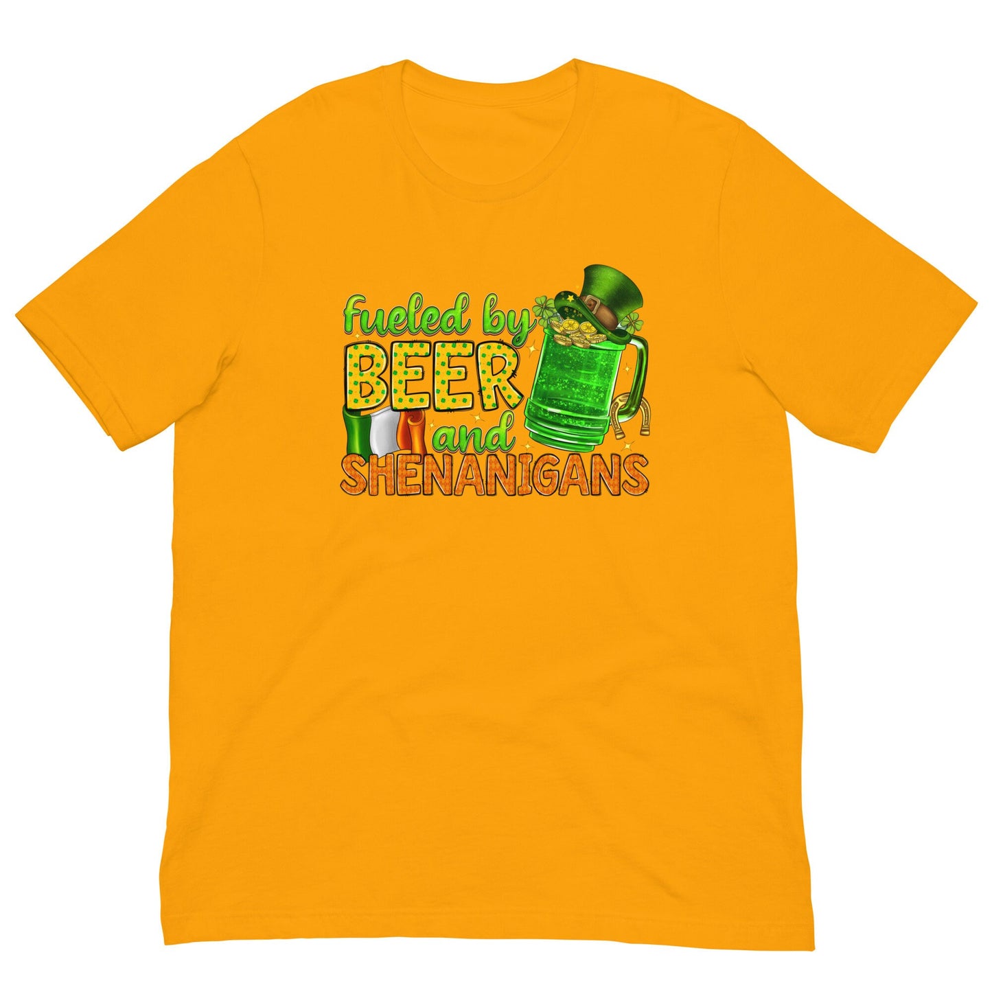 Fueled by Beer and ....Unisex t-shirt