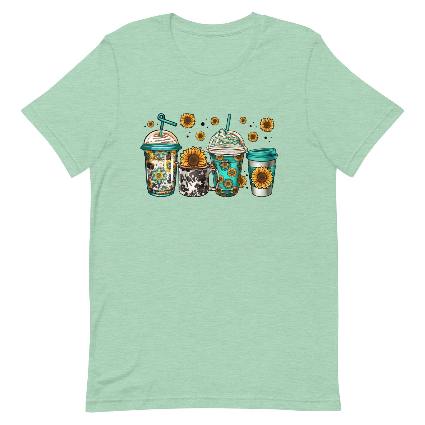 Sunflowers and Coffee Unisex t-shirt