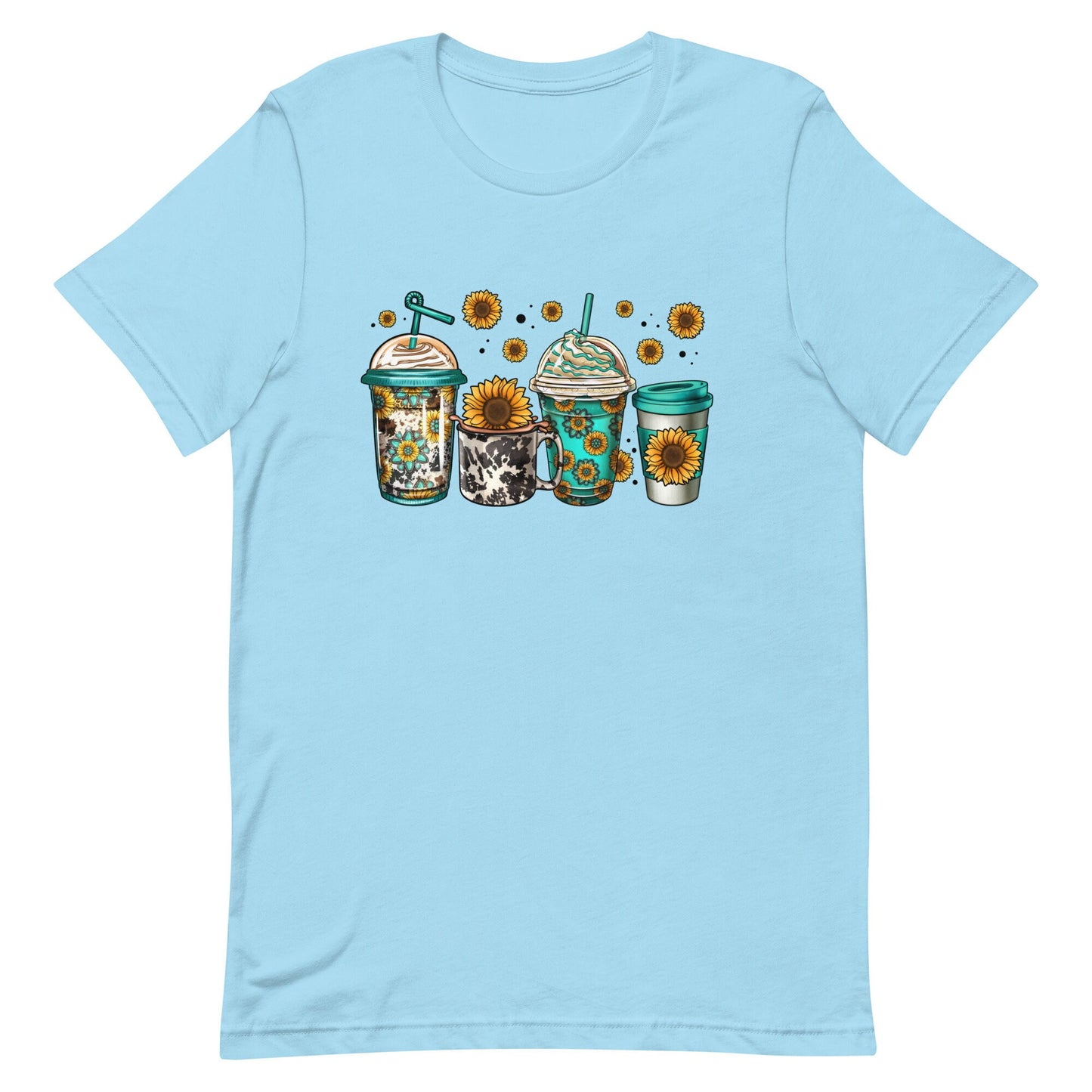 Sunflowers and Coffee Unisex t-shirt