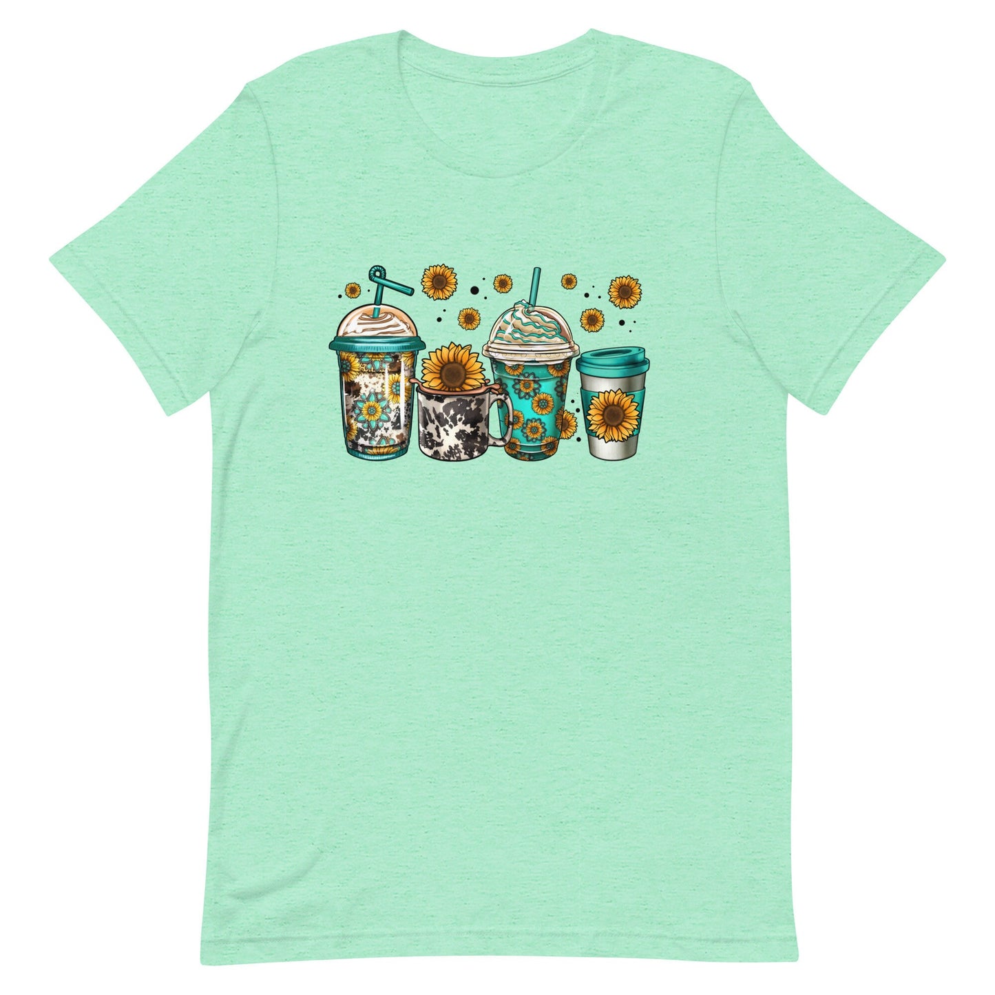 Sunflowers and Coffee Unisex t-shirt