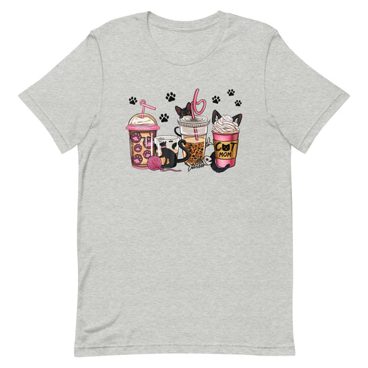Cats and Coffee Unisex t-shirt