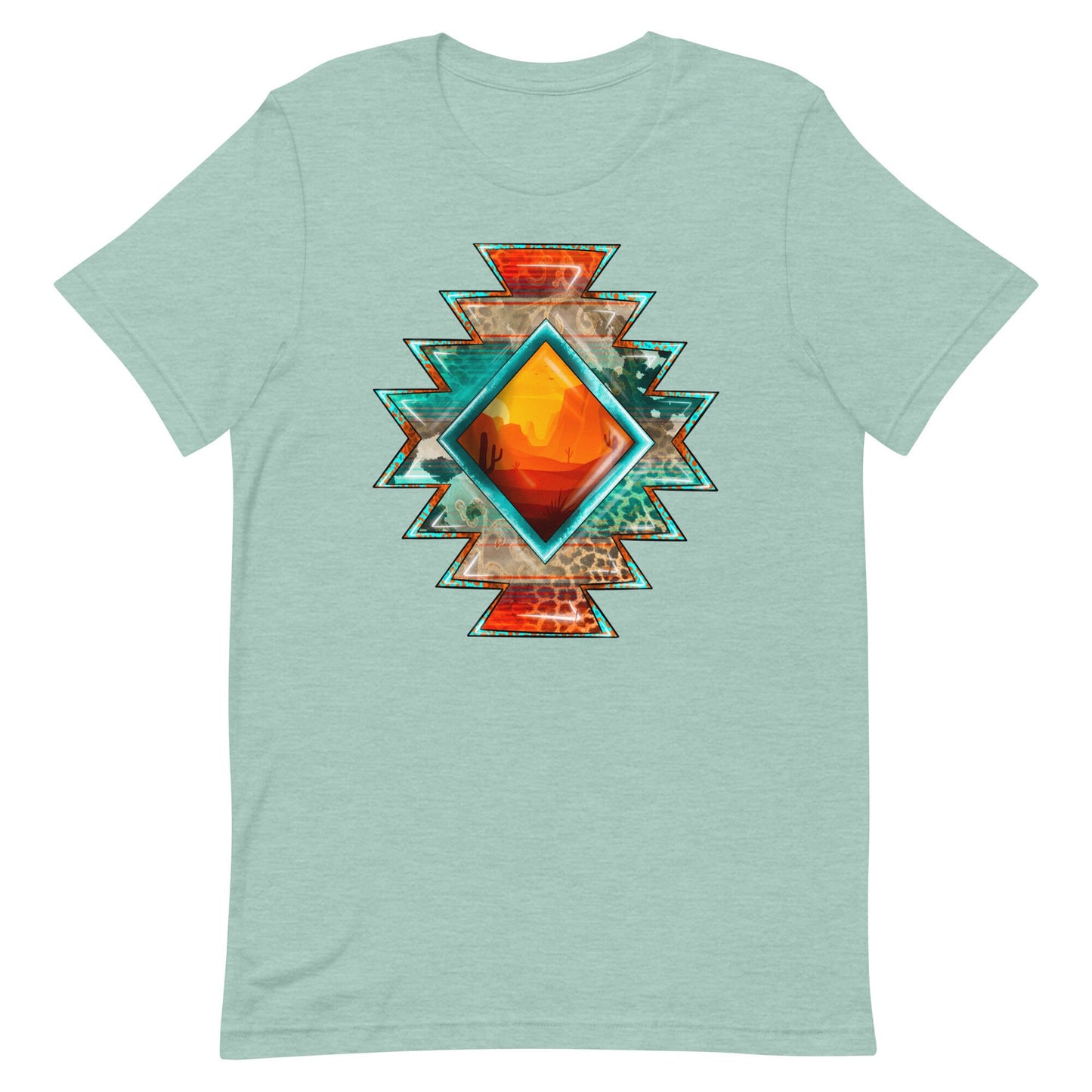 Aztec Sunset Design Unisex t-shirt