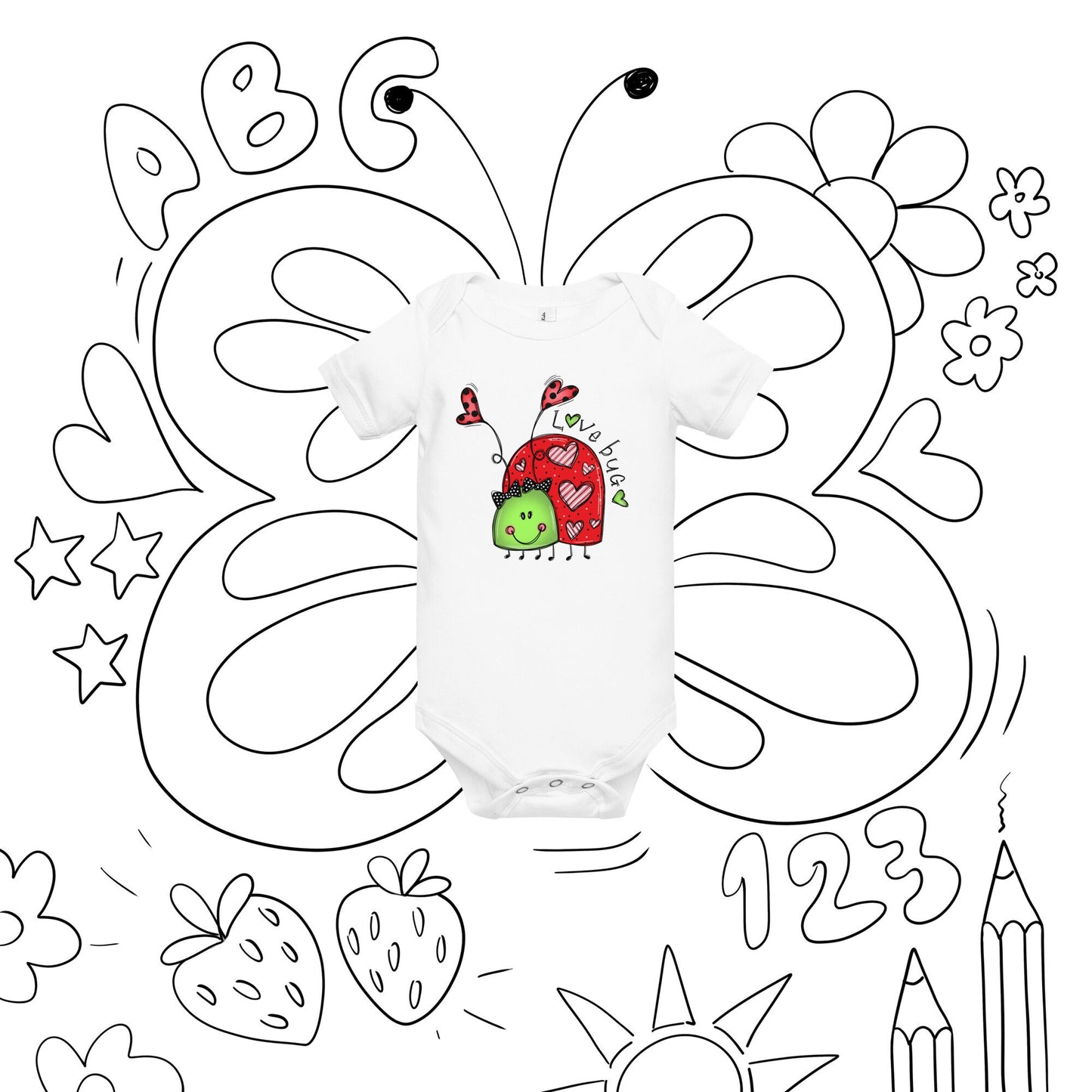 Love Bug Baby short sleeve one piece