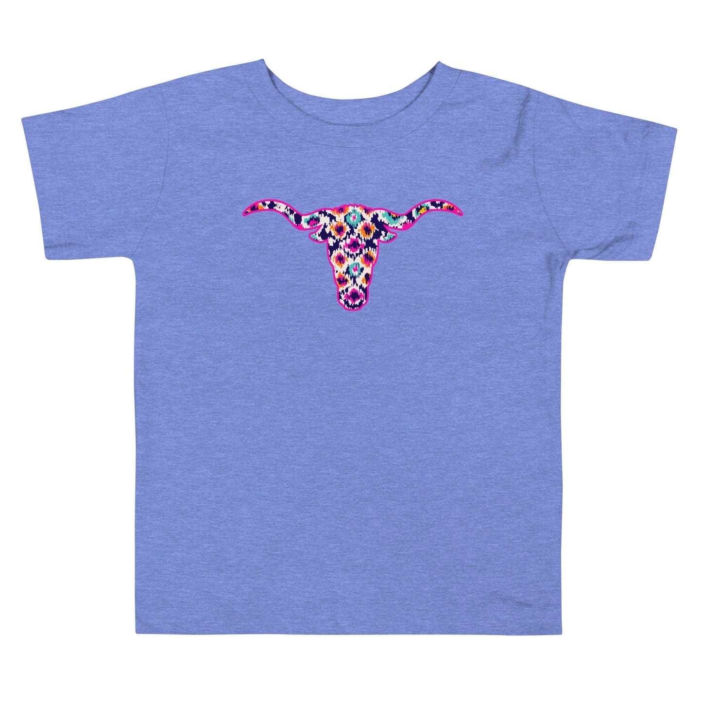 Lil Aztec Design Steer Head Toddler Short Sleeve Tee