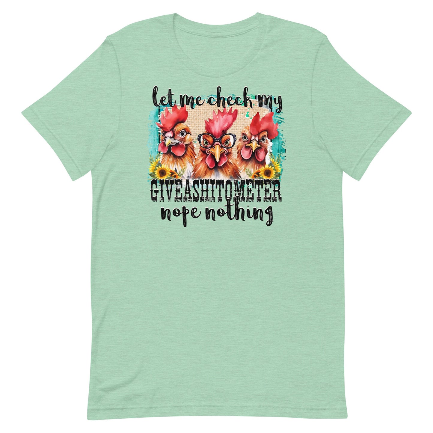 Let Me Check My Giveashitmeter Nope Nothing Unisex t-shirt