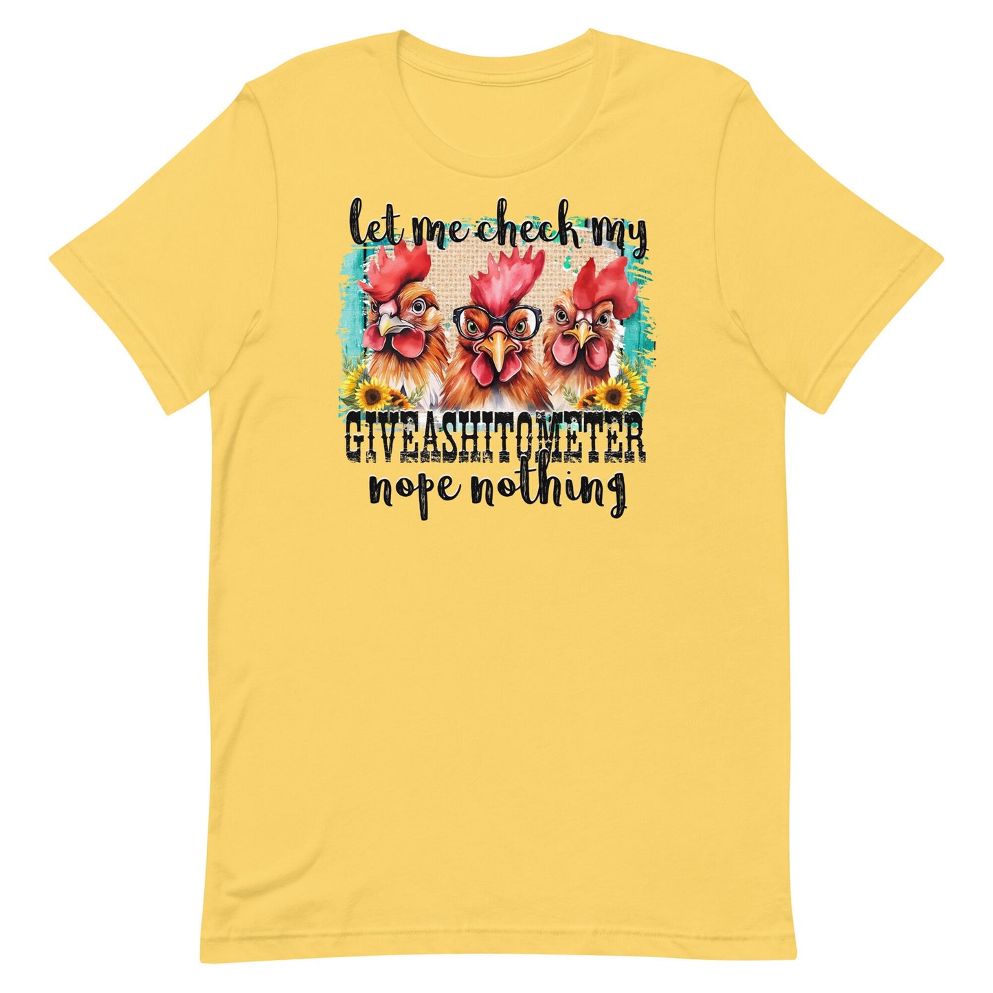 Let Me Check My Giveashitmeter Nope Nothing Unisex t-shirt