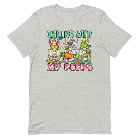 Gnomes Chillin with my Peeps Unisex t-shirt