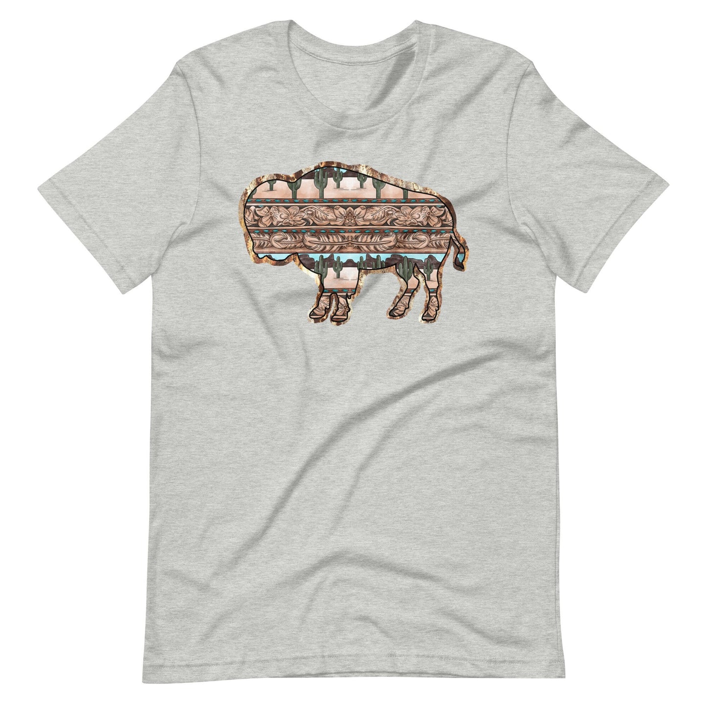 Western Buffalo Design with inner  Print Unisex t-shirt