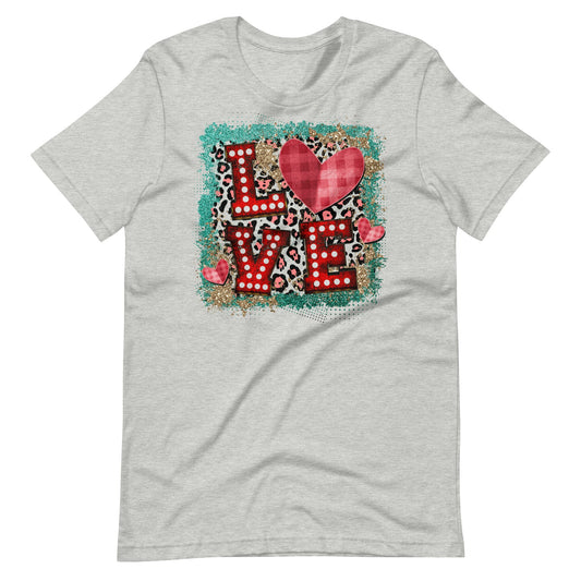 Marquee letters Love with heart Unisex t-shirt