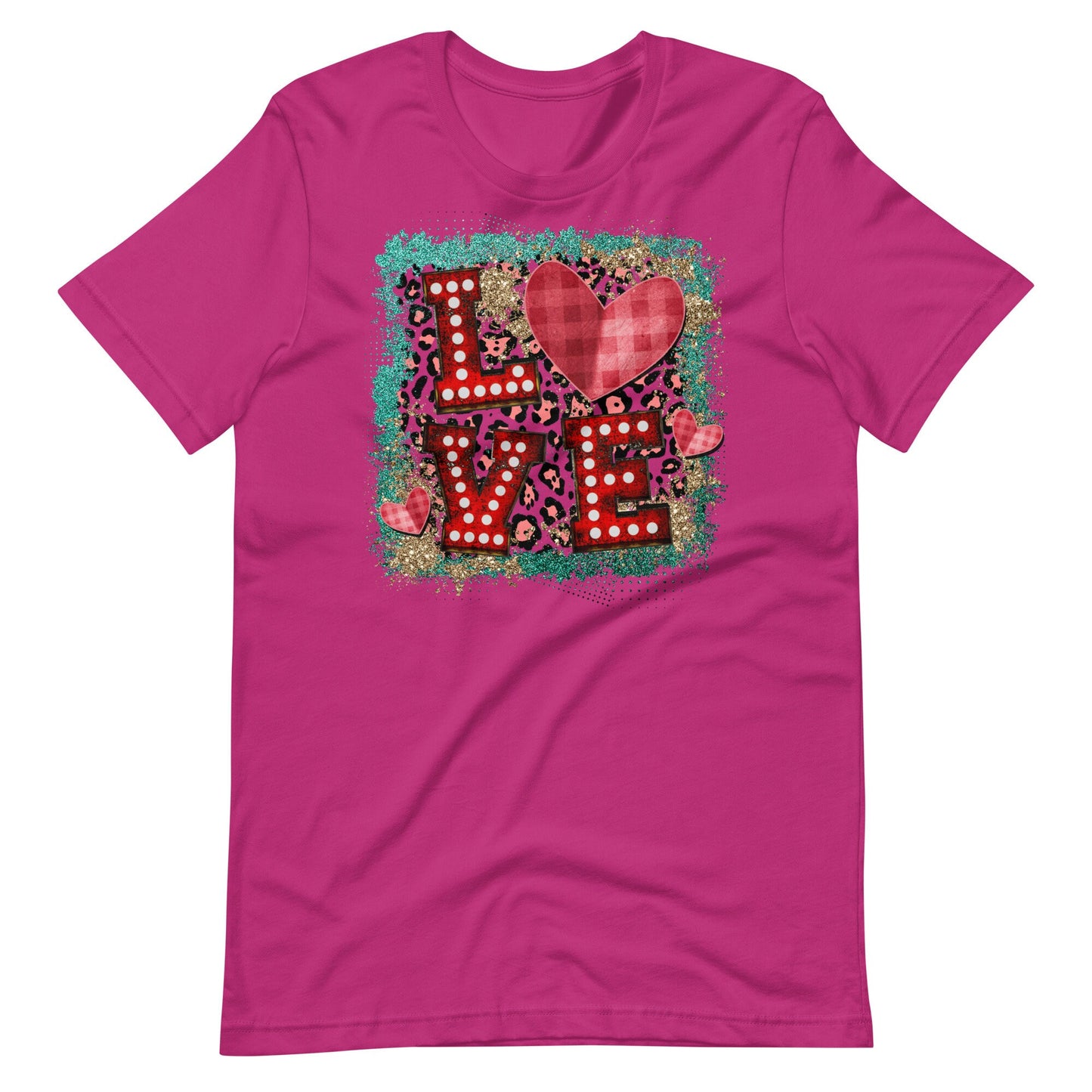 Marquee letters Love with heart Unisex t-shirt