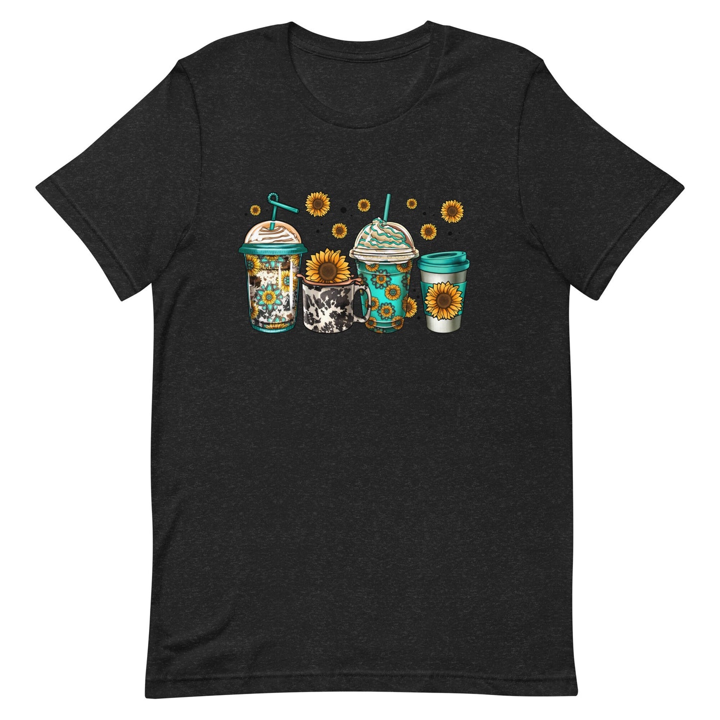 Sunflowers and Coffee Unisex t-shirt