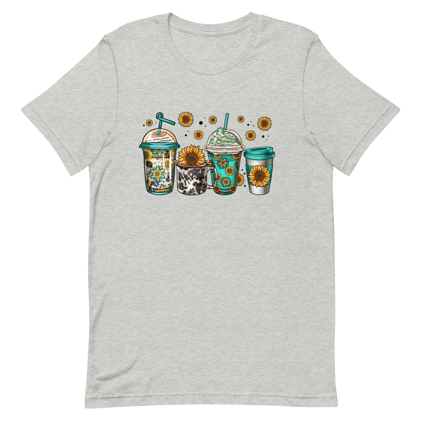 Sunflowers and Coffee Unisex t-shirt