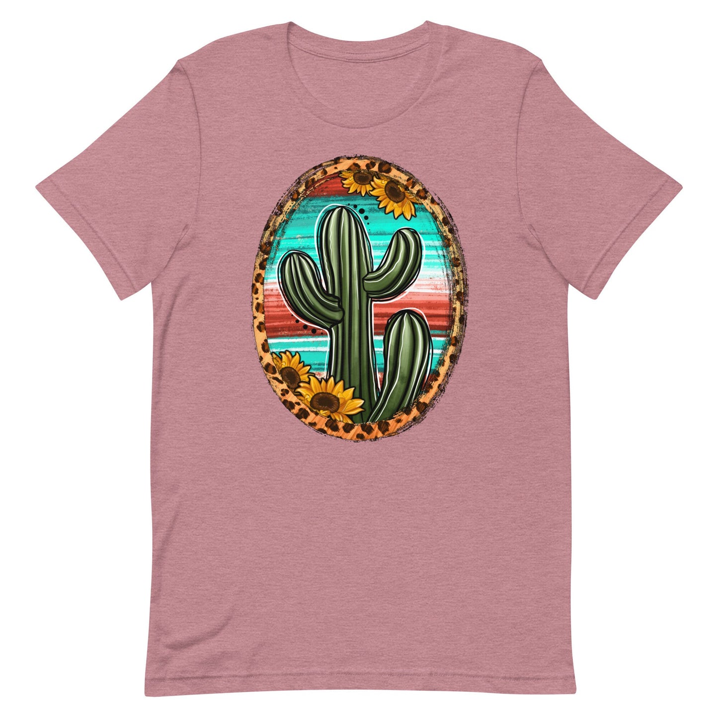 Sunflower and Cactus Western Brooch Unisex t-shirt