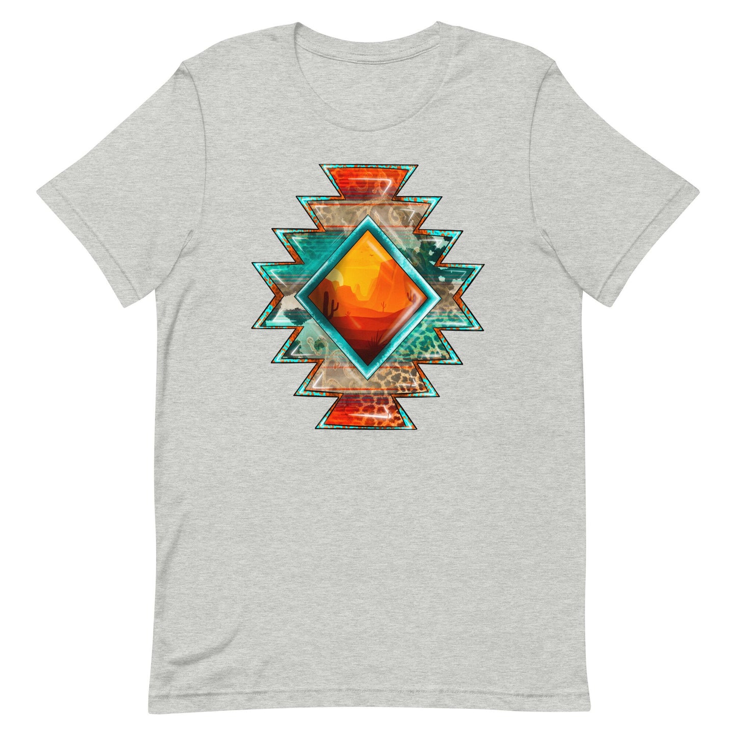 Aztec Sunset Design Unisex t-shirt