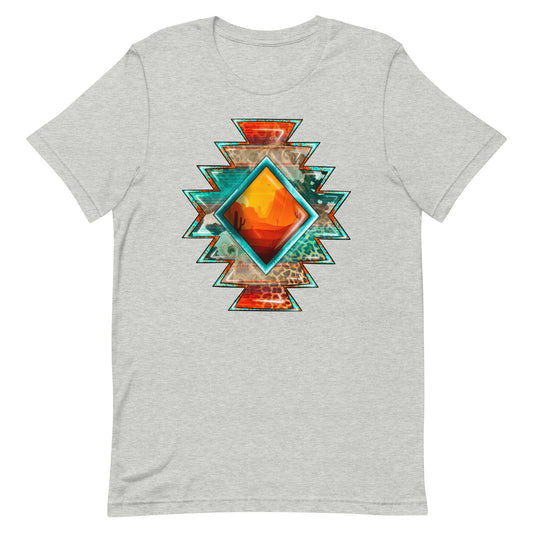 Aztec Sunset Design Unisex t-shirt