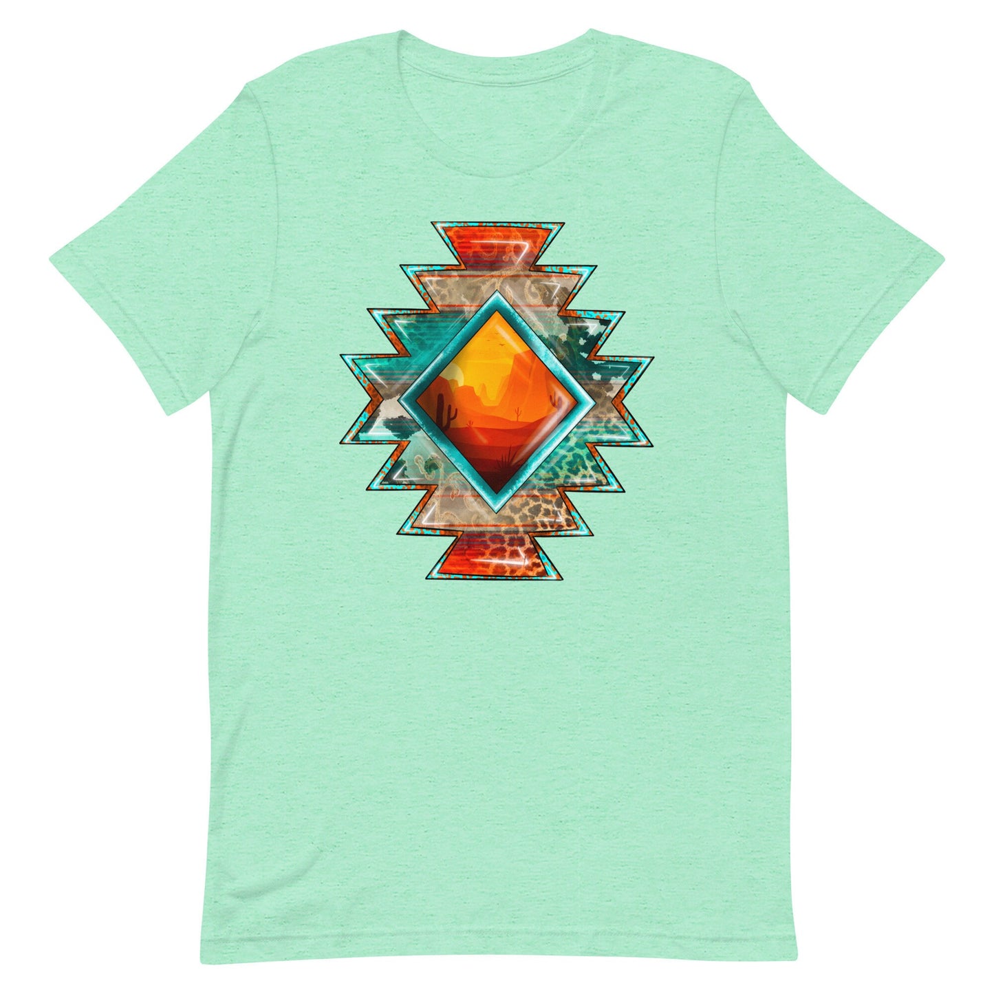 Aztec Sunset Design Unisex t-shirt