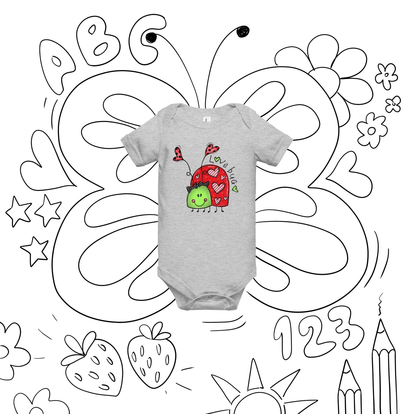 Love Bug Baby short sleeve one piece
