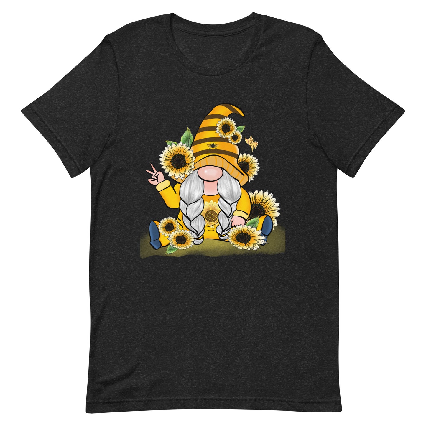 Peace Honey and Sunflower Gnome Unisex t-shirt