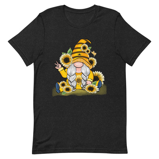 Peace Honey and Sunflower Gnome Unisex t-shirt