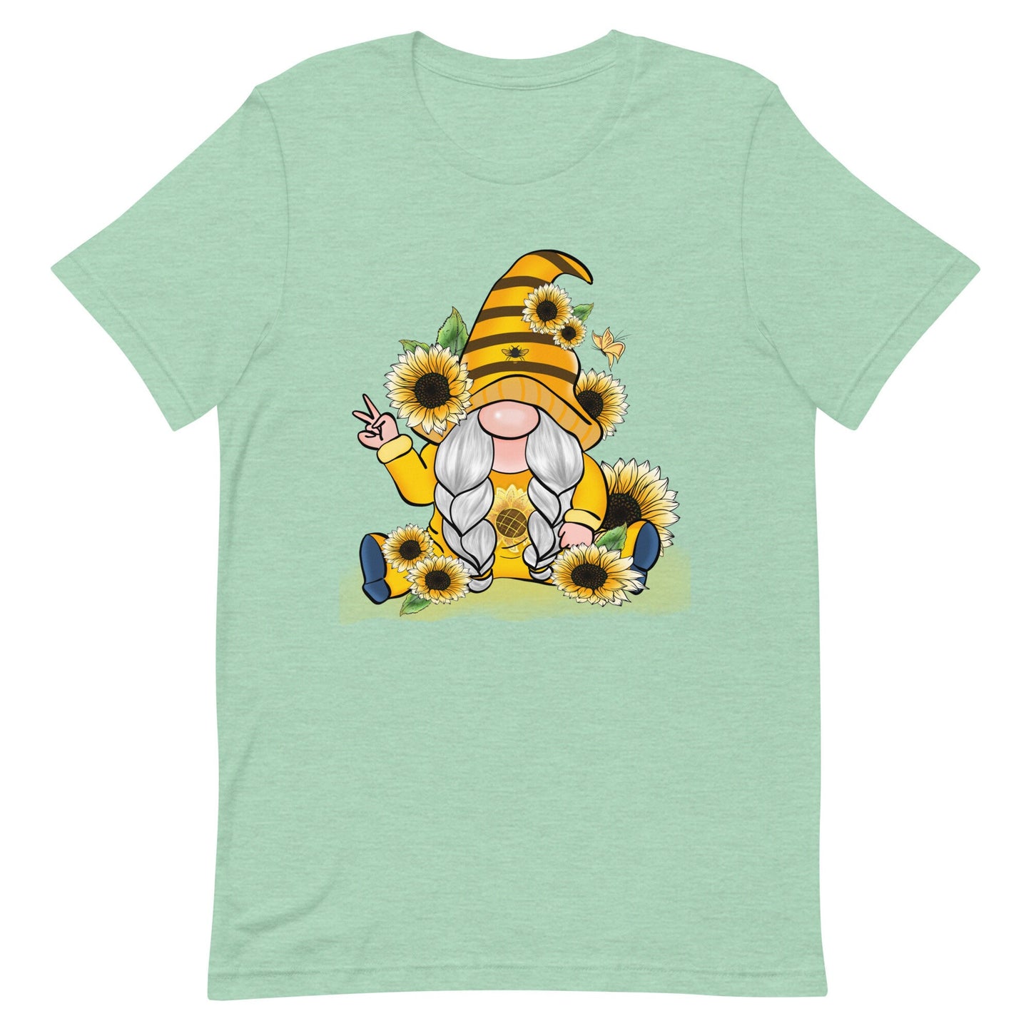 Peace Honey and Sunflower Gnome Unisex t-shirt