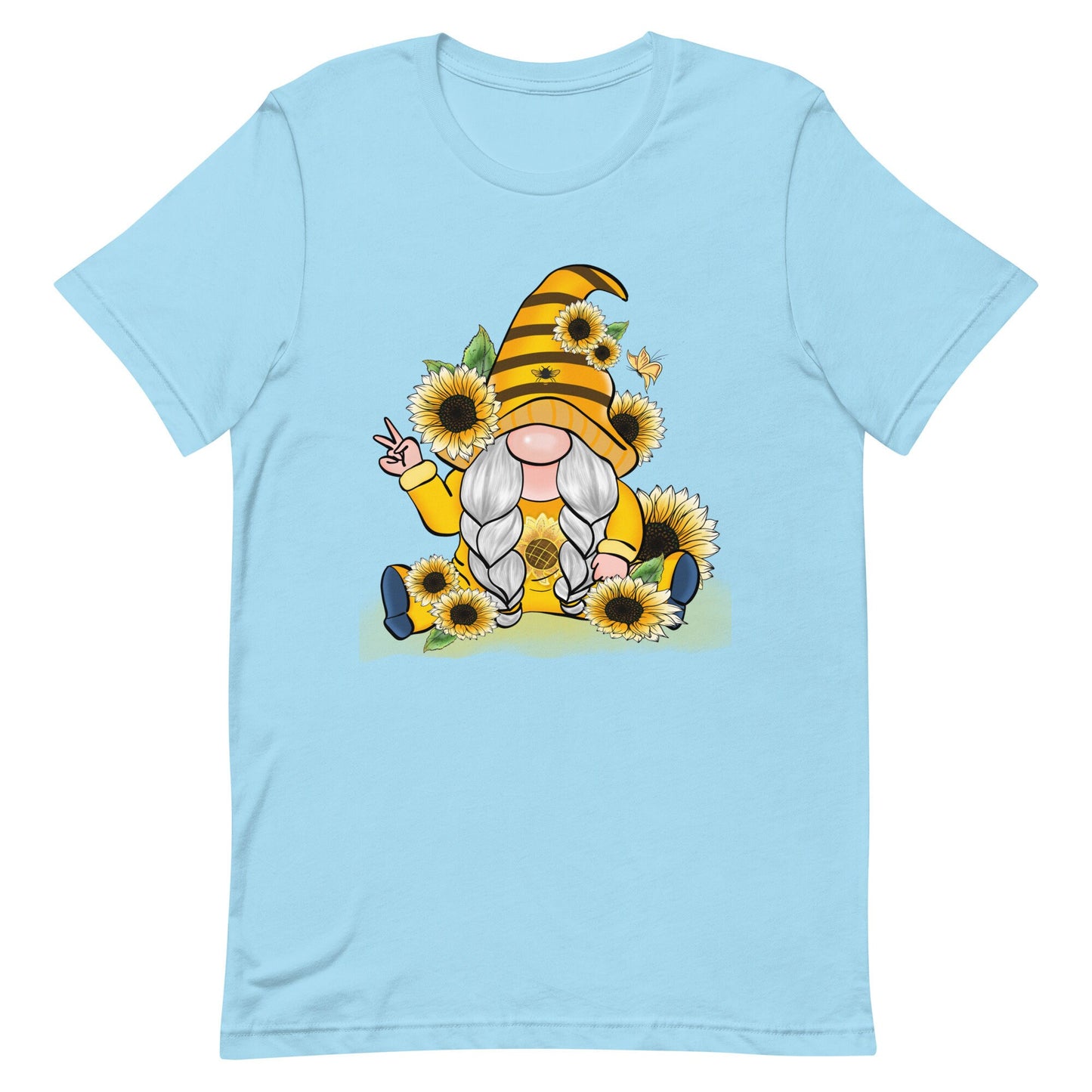 Peace Honey and Sunflower Gnome Unisex t-shirt