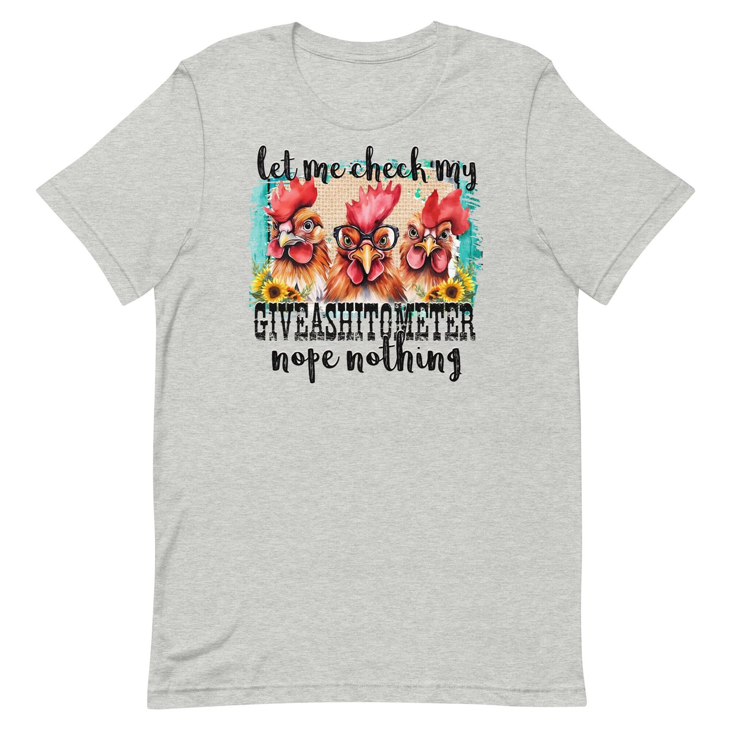 Let Me Check My Giveashitmeter Nope Nothing Unisex t-shirt