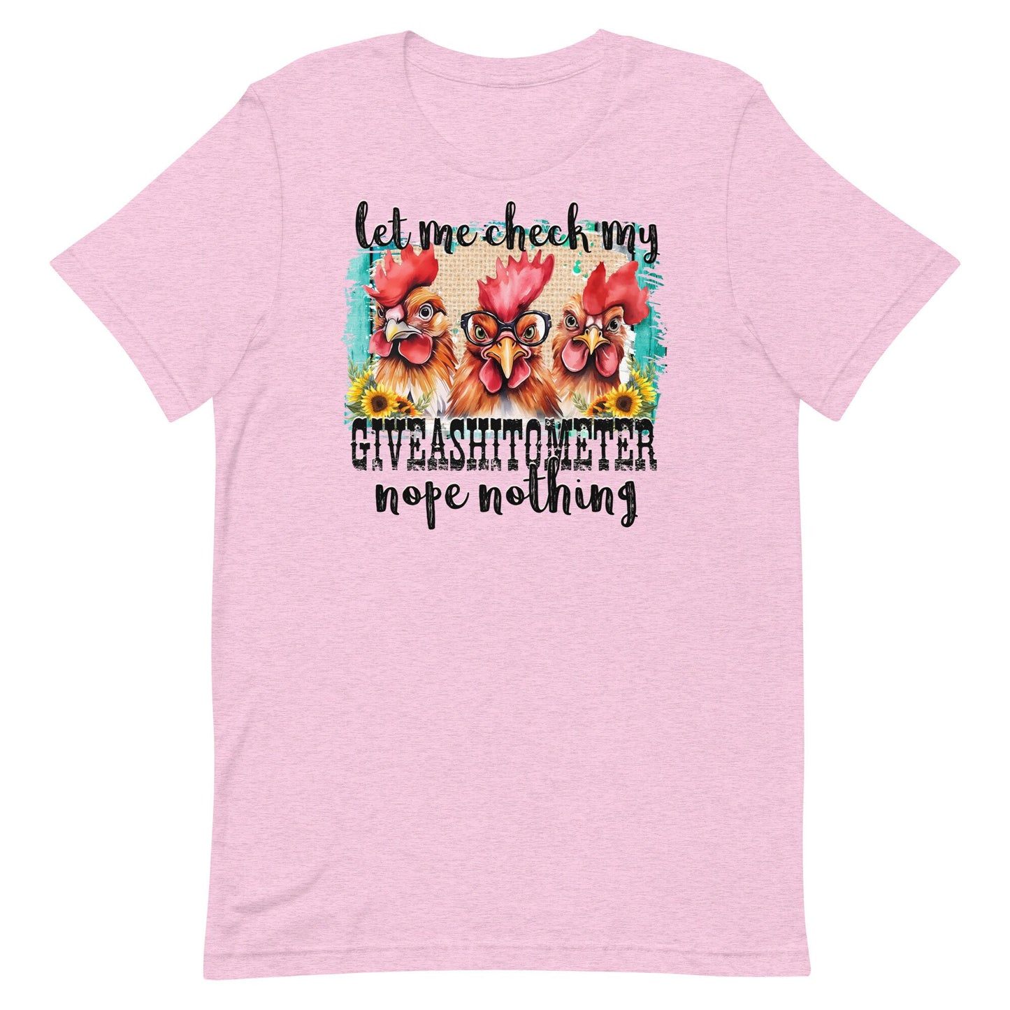 Let Me Check My Giveashitmeter Nope Nothing Unisex t-shirt