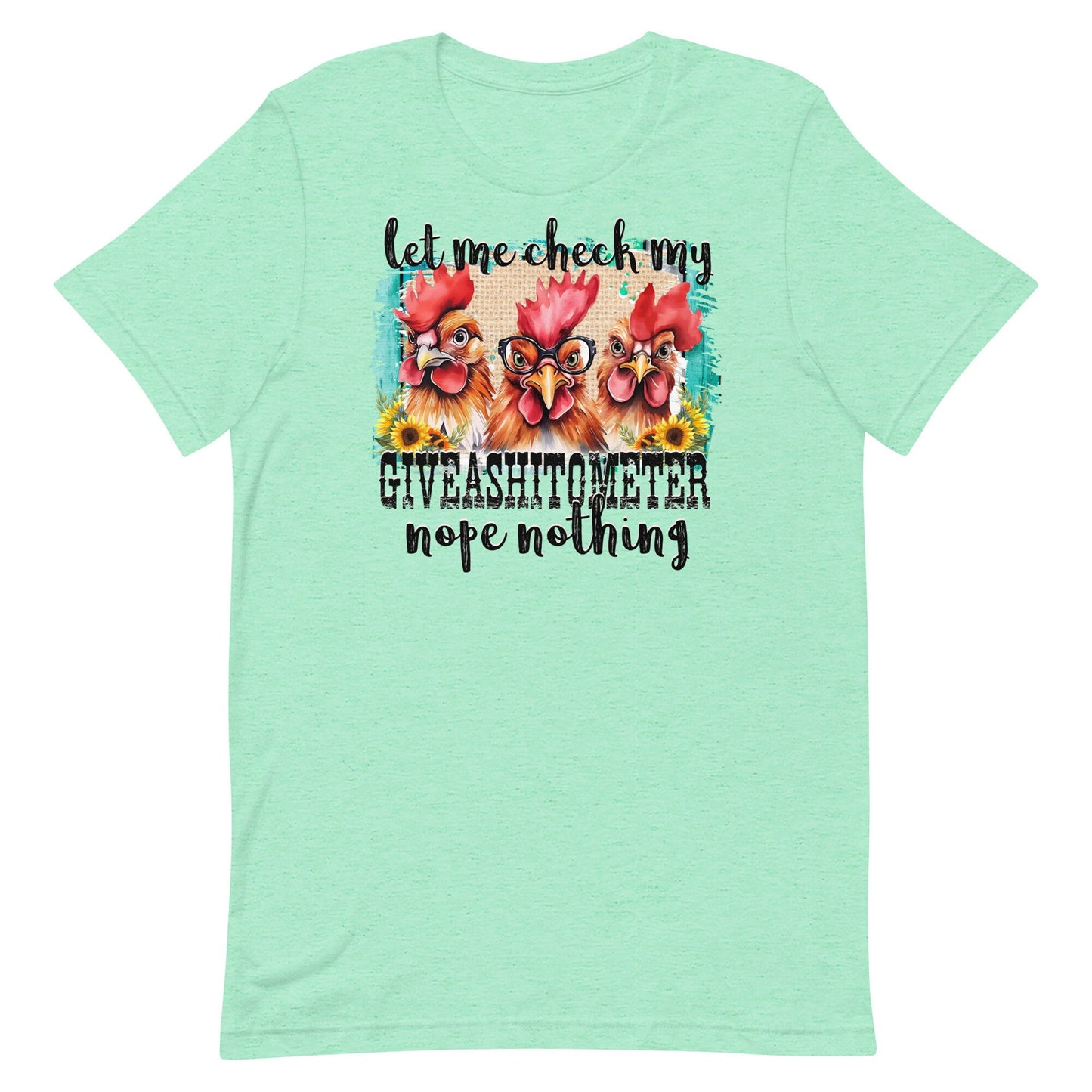 Let Me Check My Giveashitmeter Nope Nothing Unisex t-shirt