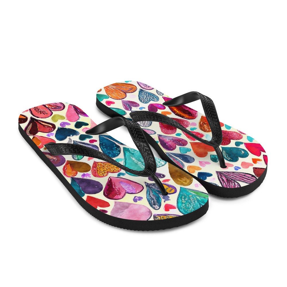 Hearts Flip-Flops