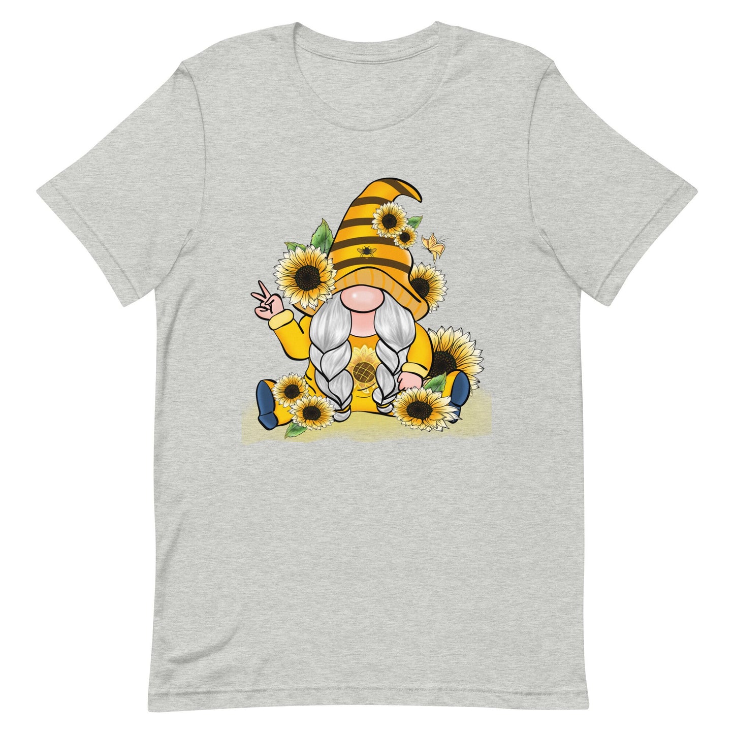 Peace Honey and Sunflower Gnome Unisex t-shirt