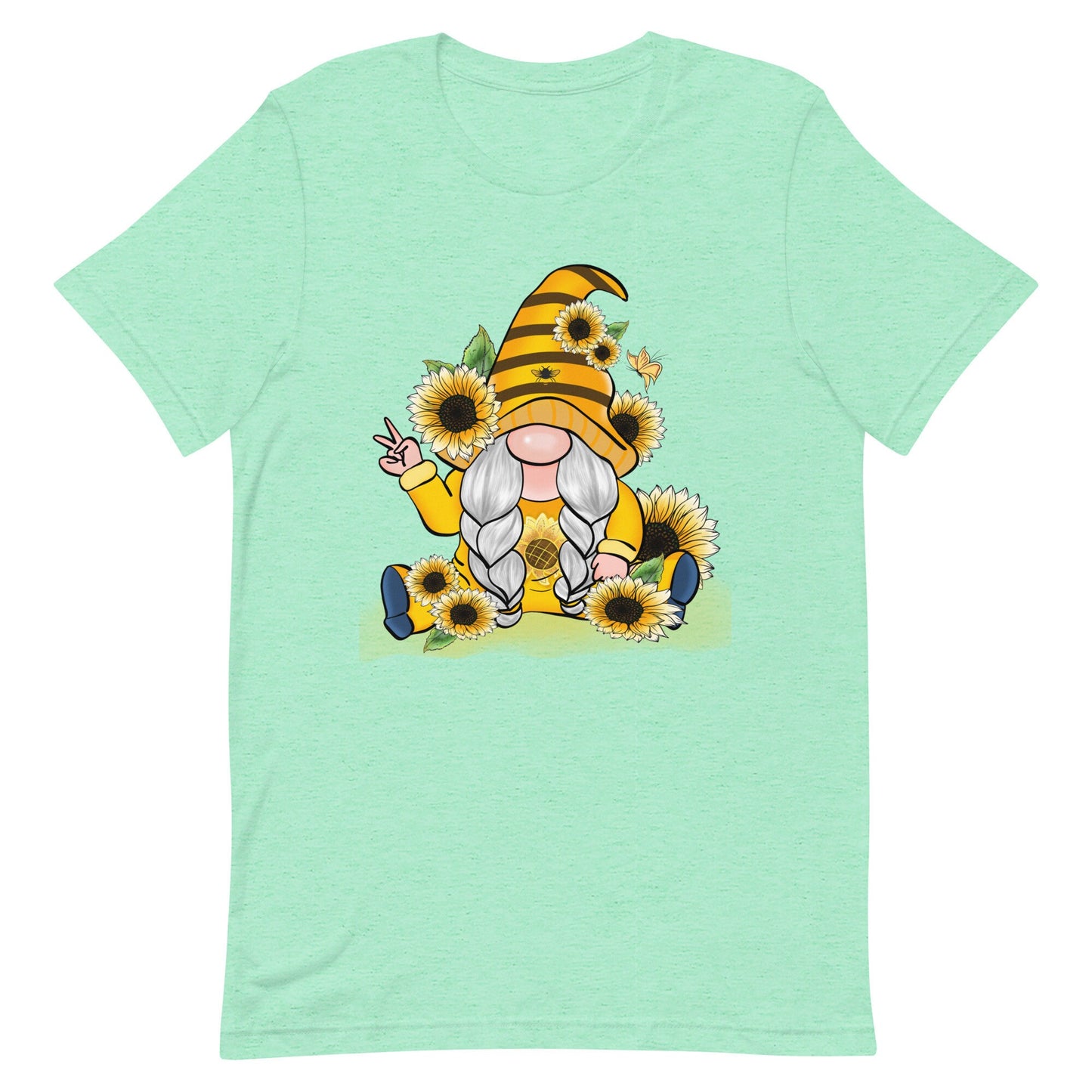 Peace Honey and Sunflower Gnome Unisex t-shirt