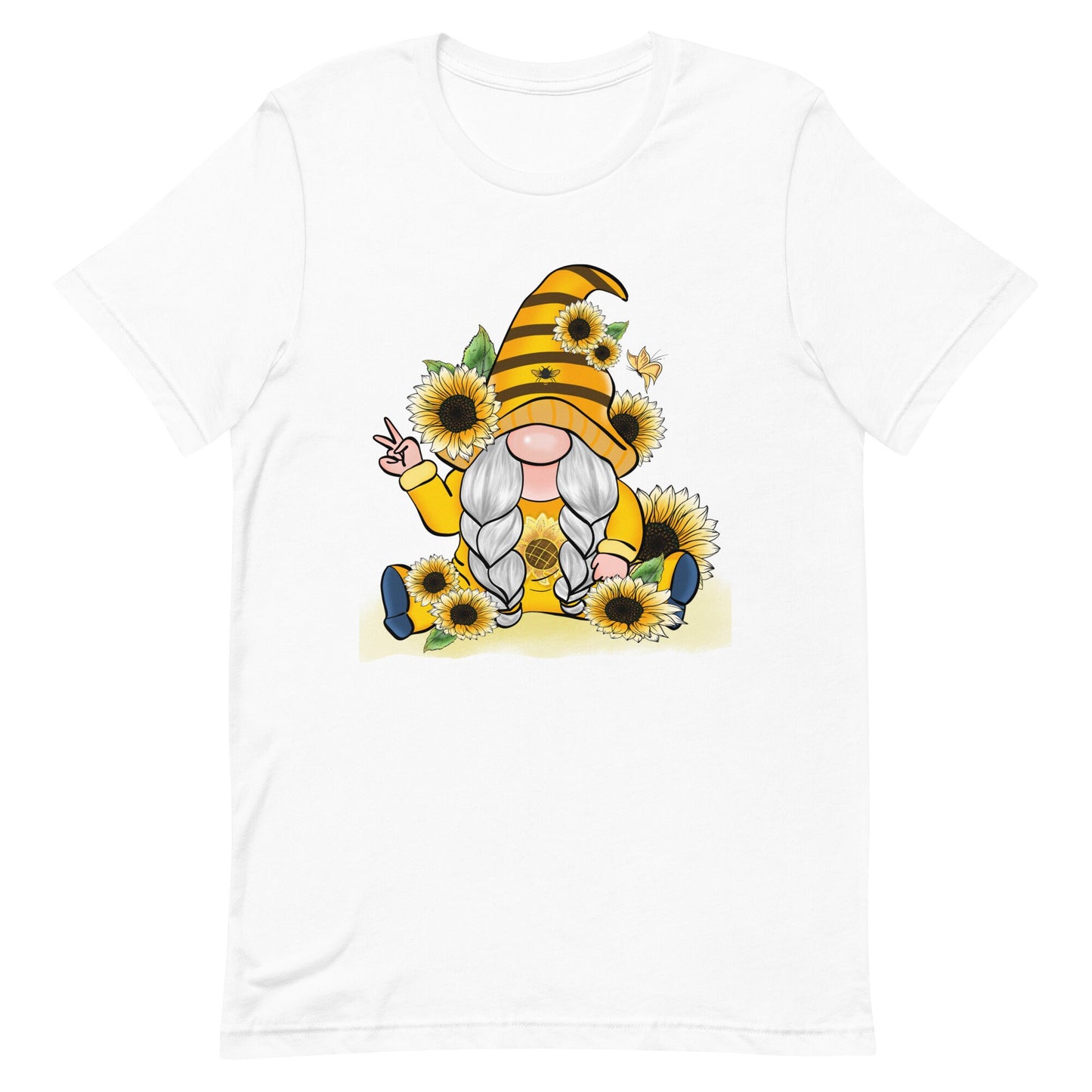 Peace Honey and Sunflower Gnome Unisex t-shirt